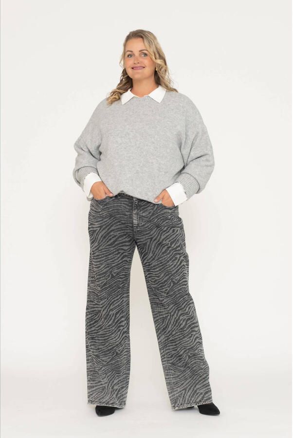 Vero Moda Curve Gebreide trui VMCBOOM LS O-NECK PULLOVER GA NOOS CUR - Foto 2