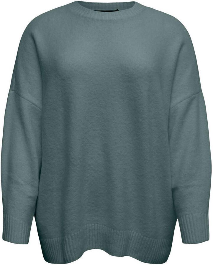 Vero Moda Curve Gebreide trui VMCBOOM LS O-NECK PULLOVER GA NOOS CUR