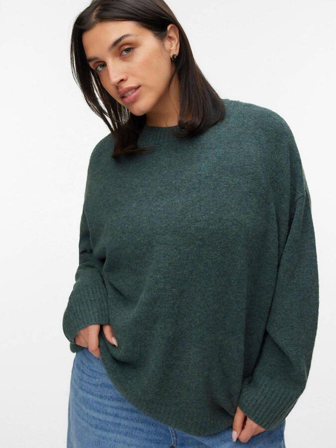 Vero Moda Curve Gebreide trui VMCBOOM LS O-NECK PULLOVER GA NOOS CUR - Foto 2