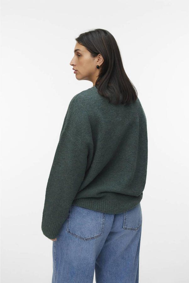 Vero Moda Curve Gebreide trui VMCBOOM LS O-NECK PULLOVER GA NOOS CUR - Foto 3