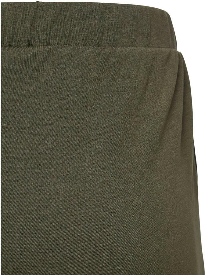 VERO MODA CURVE high waist straight leg casual broek Plus Size donkergroen - Foto 2