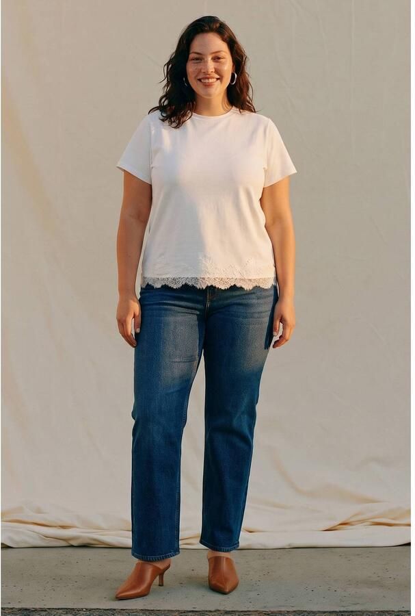 Vero Moda Curve High-waist jeans VMCTESSA HR WIDE J RA380 GA CUR NOOS