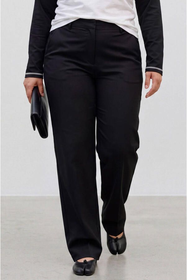 VERO MODA CURVE Plus Size barrel casual broek zwart