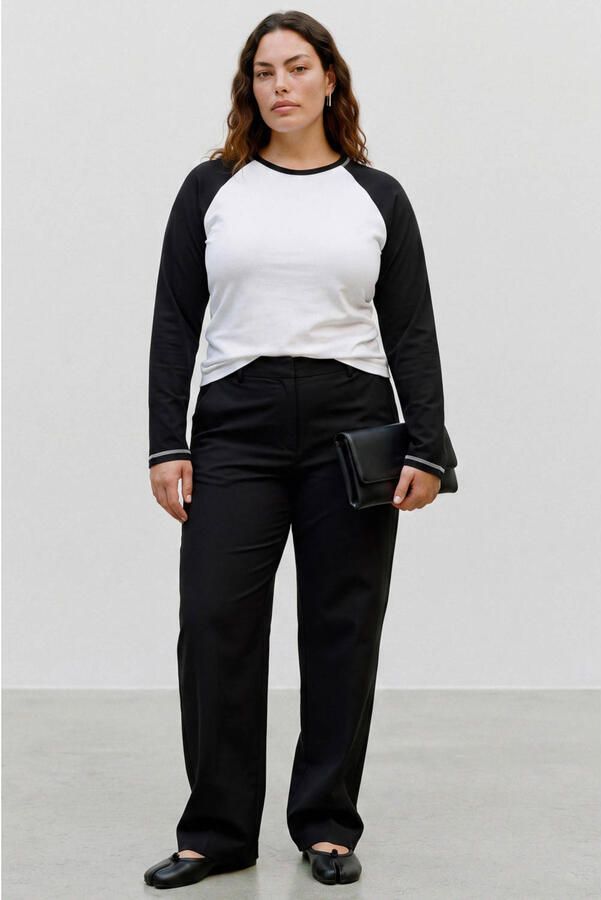 VERO MODA CURVE Plus Size barrel casual broek zwart - Foto 3