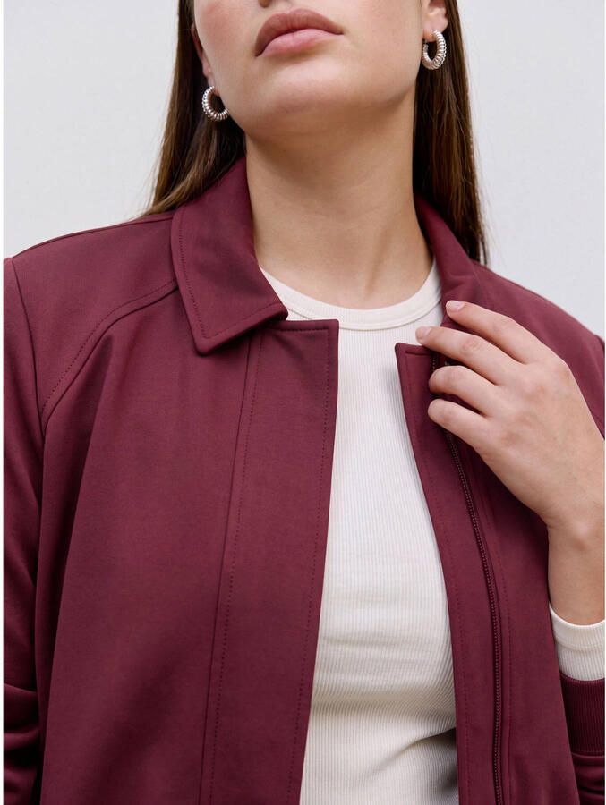 VERO MODA CURVE jas Plus Size donkerrood - Foto 2
