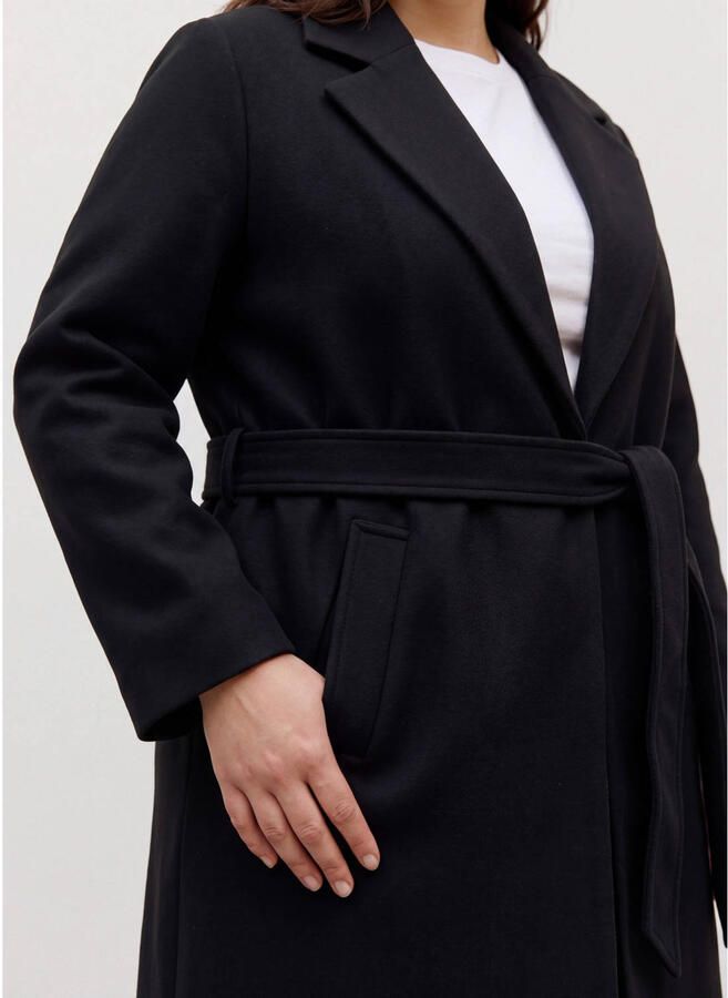 Vero Moda Curve Lange jas VMCFORTUNEAYA LONG COAT GA CUR NOOS - Foto 2