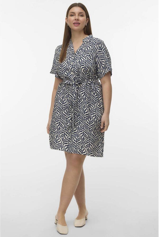 VERO MODA CURVE korte jurk donkerblauw