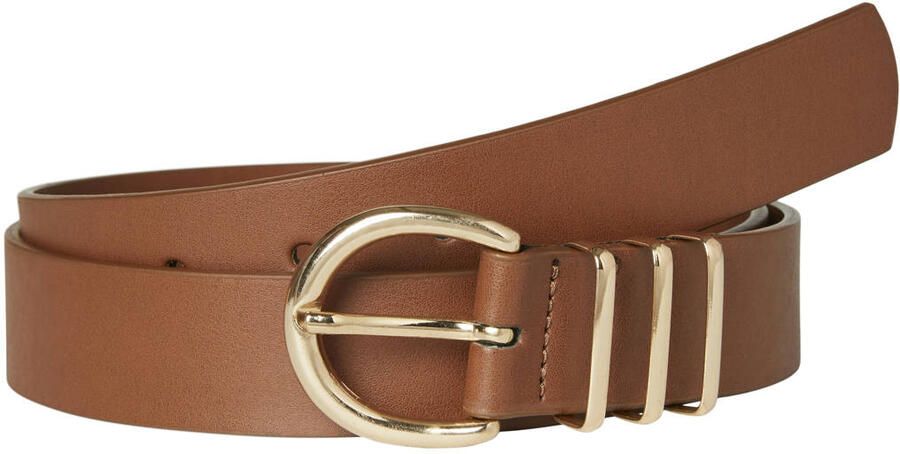 VERO MODA CURVE leren riem VMCELISA cognac