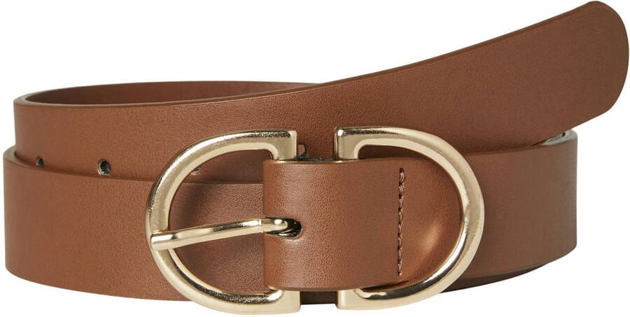 VERO MODA CURVE leren riem VMCSARA cognac