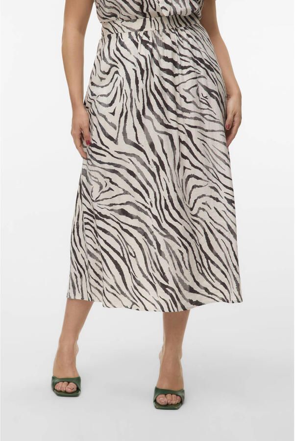 VERO MODA CURVE midi rok wit - Foto 2