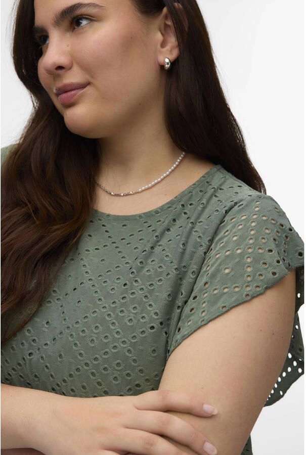 VERO MODA CURVE mini jurk groen - Foto 2