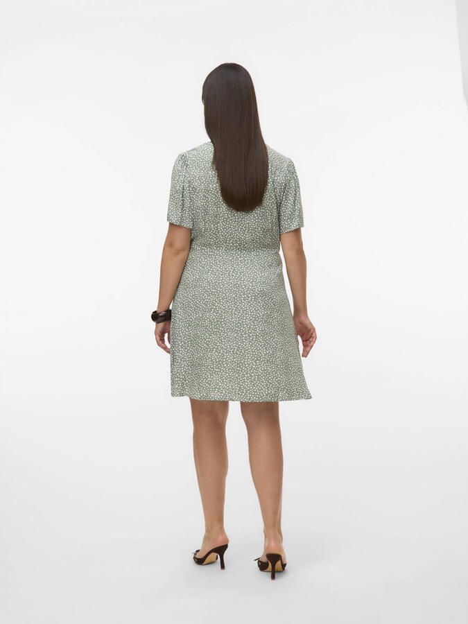 VERO MODA CURVE mini jurk groen - Foto 3