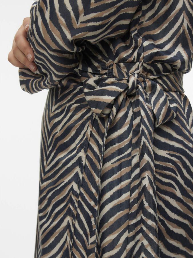 VERO MODA CURVE mini jurk met zebraprint zwart - Foto 2