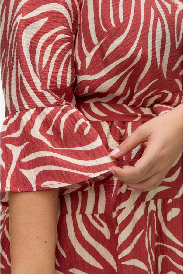 VERO MODA CURVE mini jurk rood - Foto 2