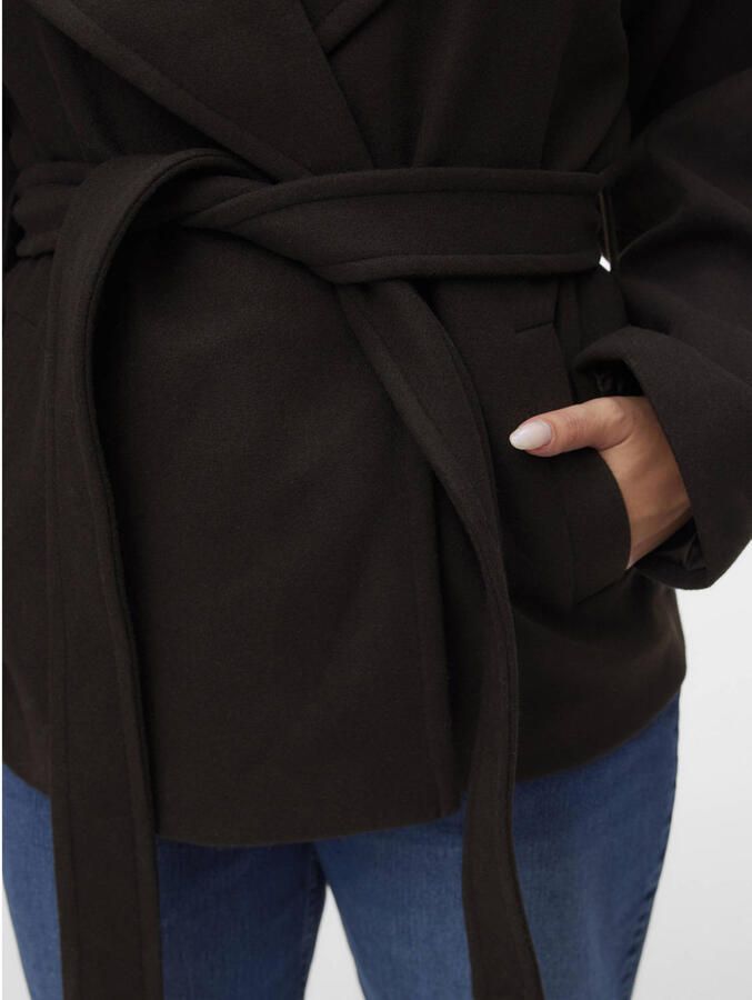 VERO MODA CURVE outdoorjas Plus Size donkerbruin - Foto 2