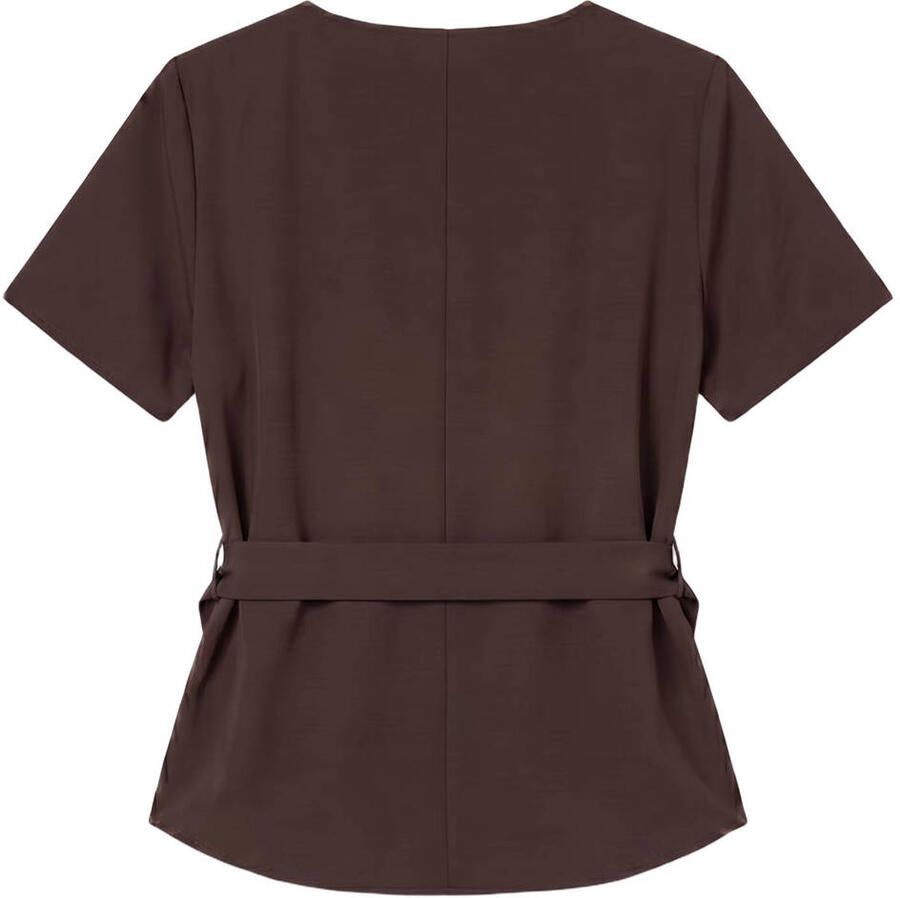 VERO MODA CURVE overslagtop Plus Size bruin
