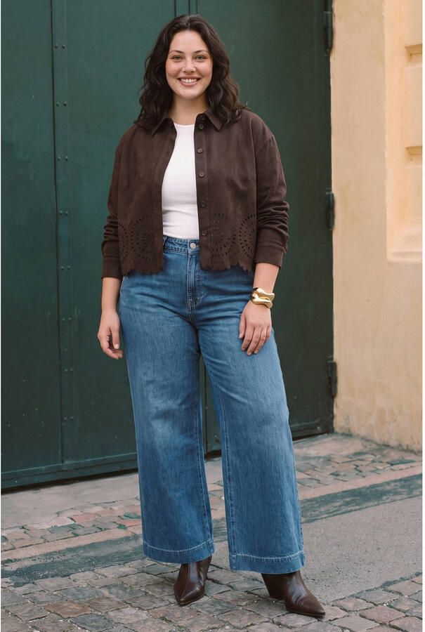 VERO MODA CURVE Plus Size blouse bruin - Foto 3