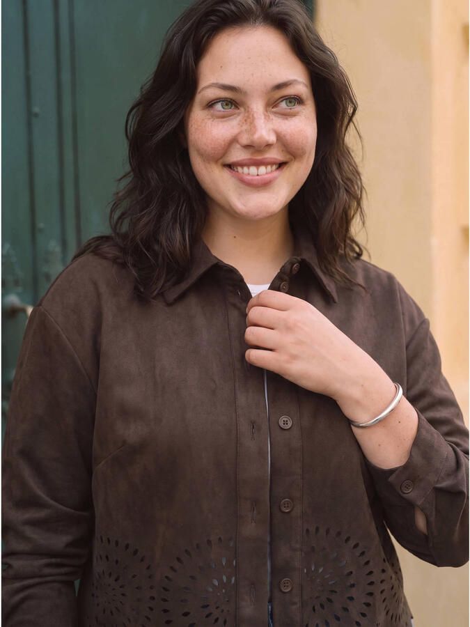 VERO MODA CURVE Plus Size blouse bruin - Foto 2