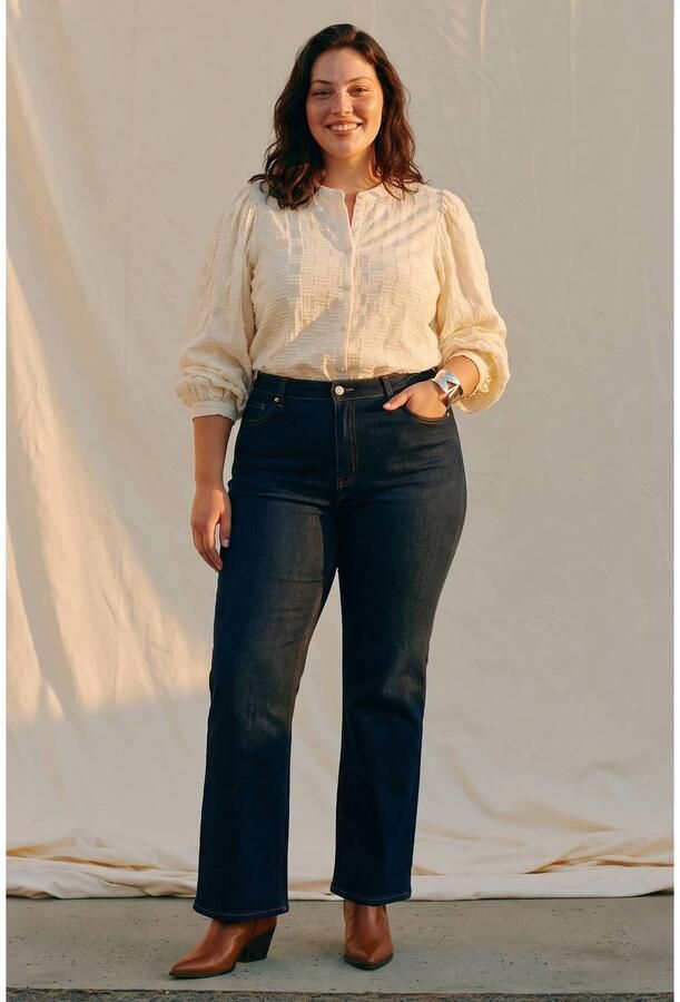 VERO MODA CURVE Plus Size blouse ecru