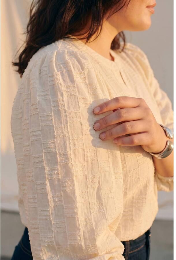 VERO MODA CURVE Plus Size blouse ecru - Foto 2