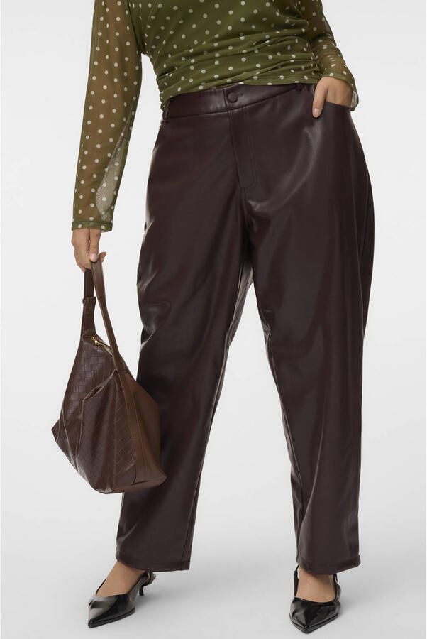 VERO MODA CURVE x Wehkamp Plus Size casual broek bruin
