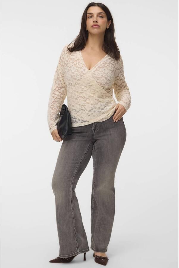 VERO MODA CURVE Plus Size flared jeans grey denim