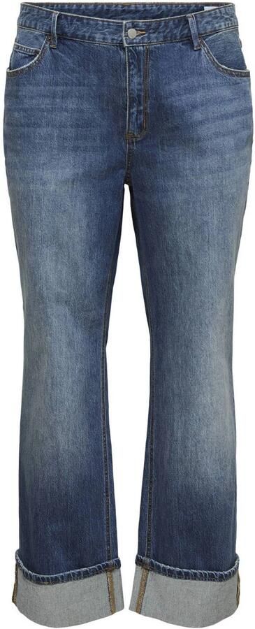 VERO MODA CURVE Plus Size straight leg jeans donkerblauw