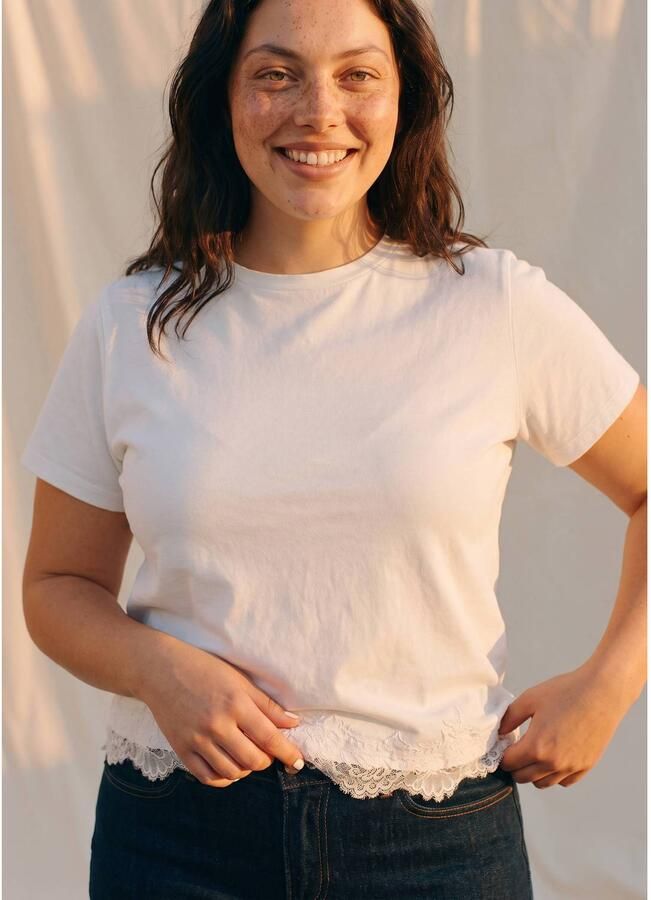 VERO MODA CURVE Plus Size T-shirt wit