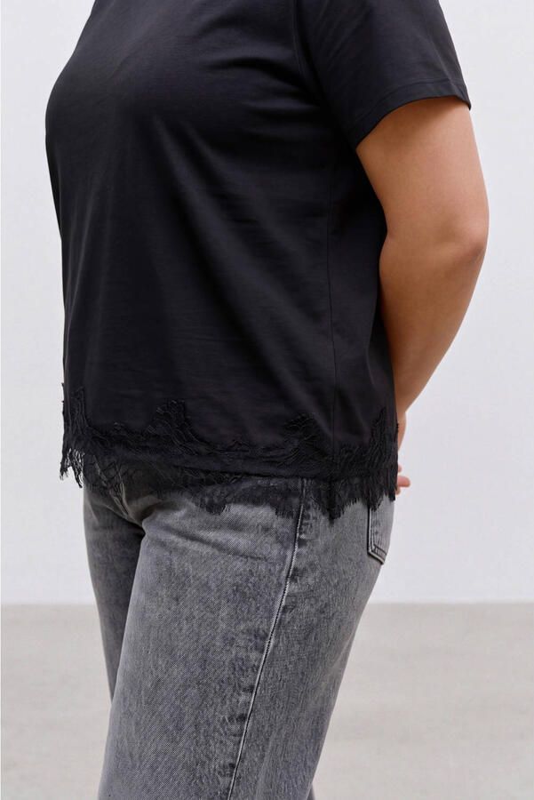 VERO MODA CURVE Plus Size T-shirt zwart - Foto 2