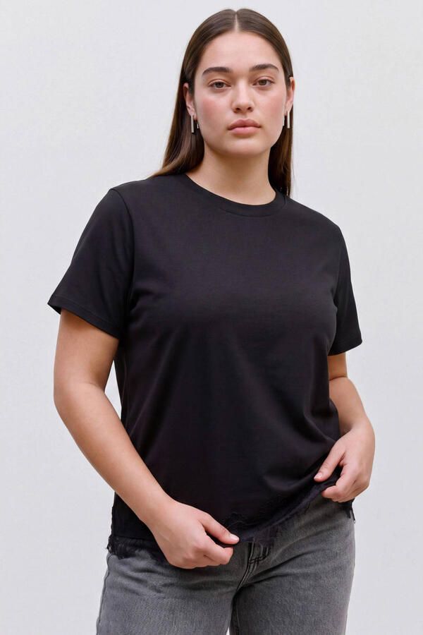 VERO MODA CURVE Plus Size T-shirt zwart