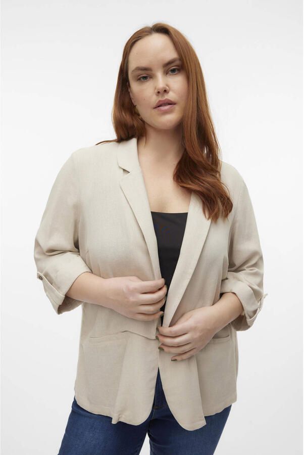 Vero Moda Curve Korte blazer VMCJESMILO 3 4 BLAZER WVN GA NOOS CUR