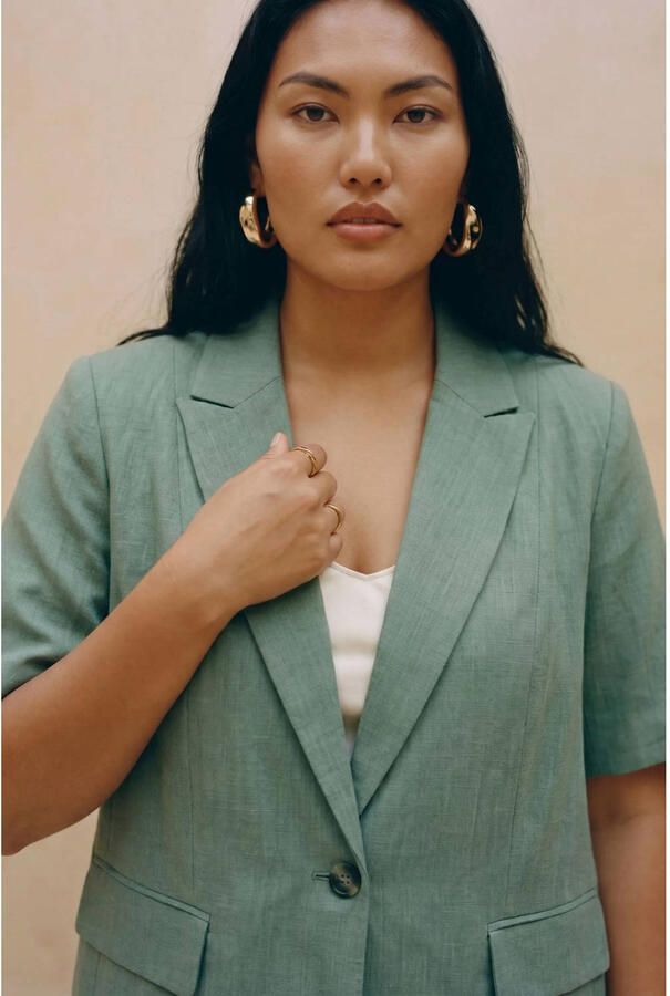 VERO MODA CURVE regular blazer groen