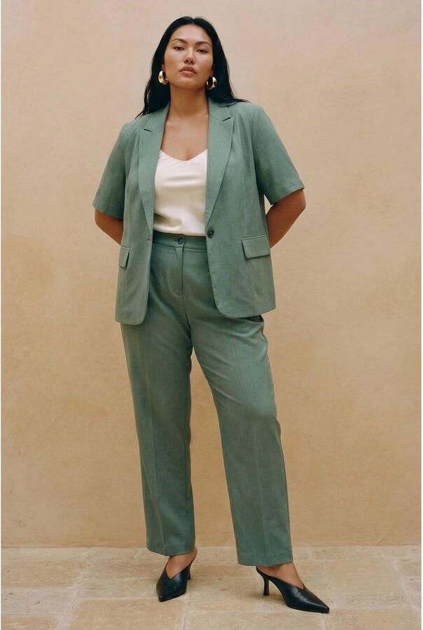 VERO MODA CURVE regular blazer groen - Foto 2