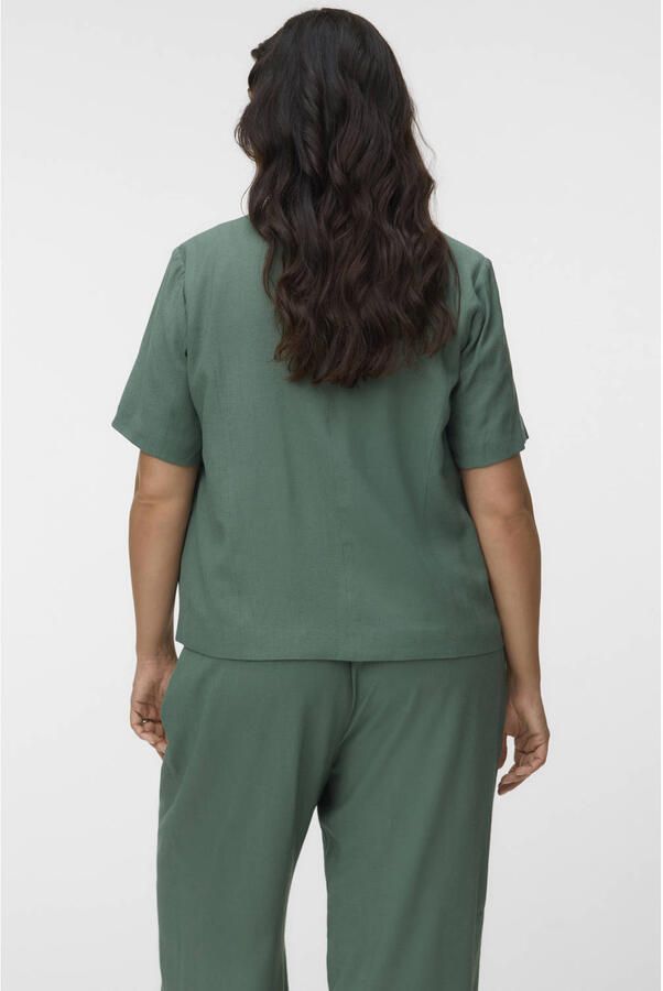 VERO MODA CURVE regular blazer groen - Foto 4