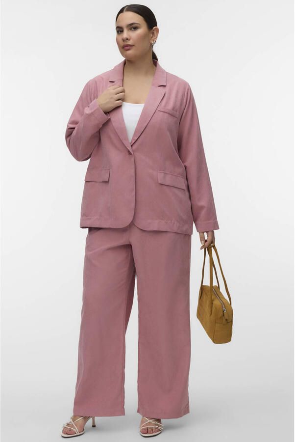 VERO MODA CURVE regular blazer roze - Foto 2