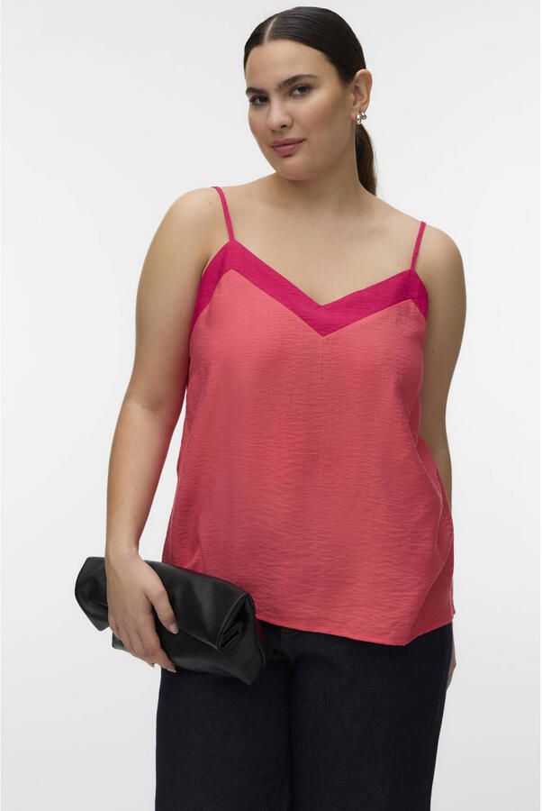 VERO MODA CURVE singlet rood
