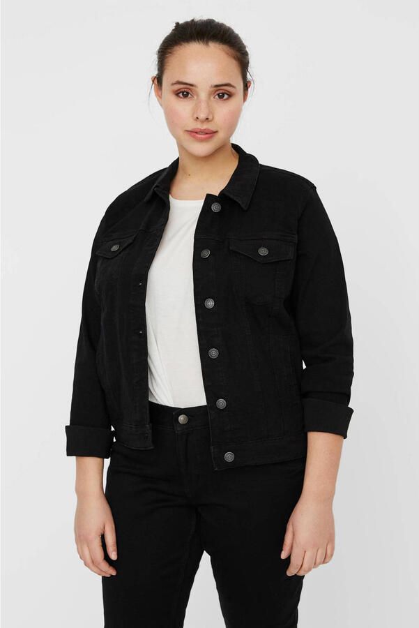 Vero Moda Curve Jeansjack VMRUNA LS SLIM DNM JCK MIX GA CUR NOOS