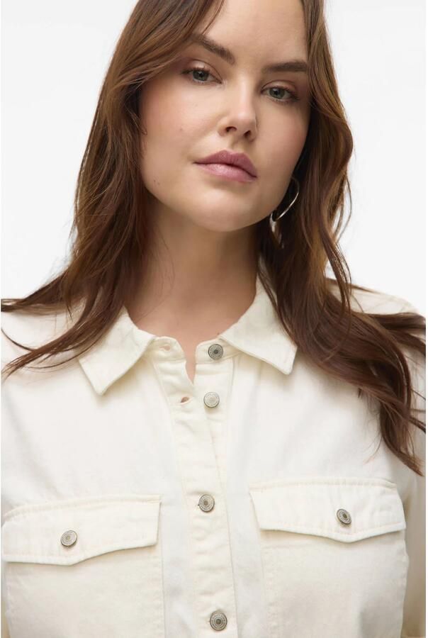 Vero Moda Korte Denim Jurk met GA C White Dames