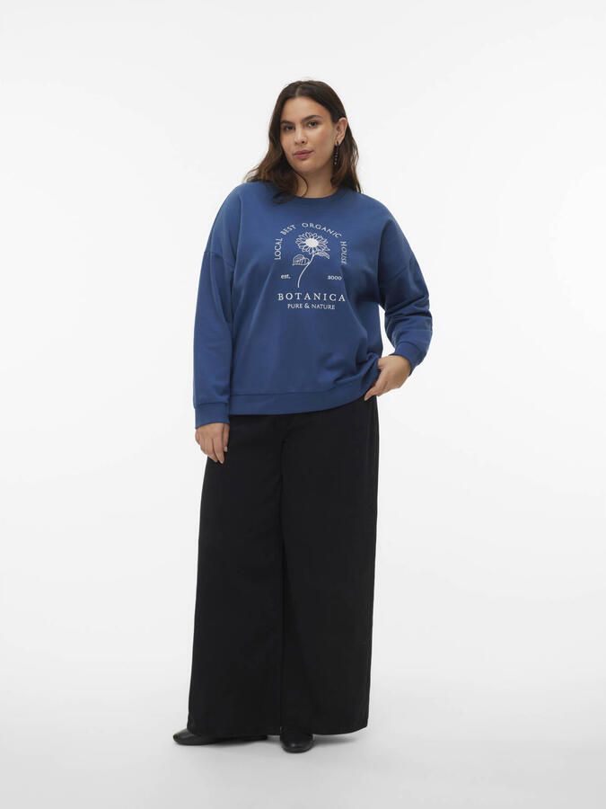 VERO MODA CURVE sweater donkerblauw
