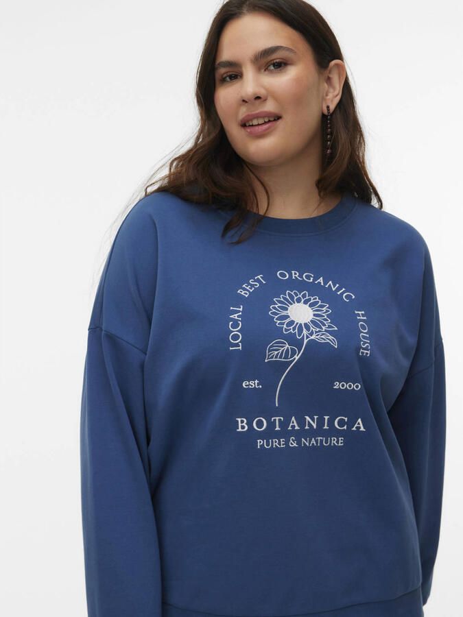 VERO MODA CURVE sweater donkerblauw - Foto 3