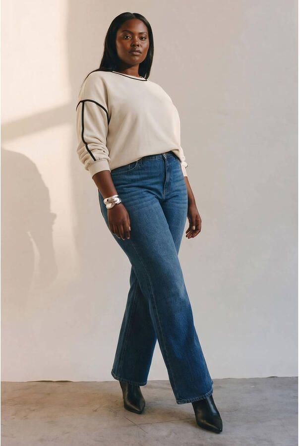 VERO MODA CURVE sweater ecru - Foto 2