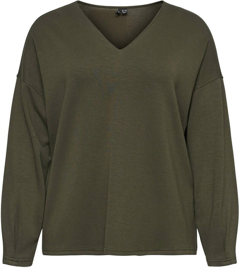 VERO MODA CURVE sweater Plus Size donkergroen