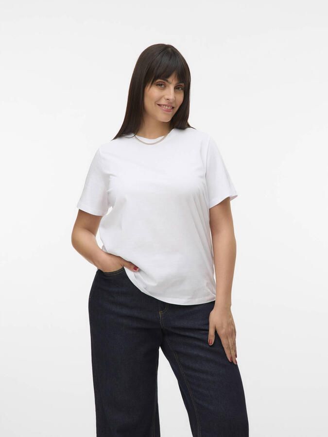 Vero Moda Curve Shirt met korte mouwen VMPAULINA SS T-SHIRT GA JRS NOOS CUR