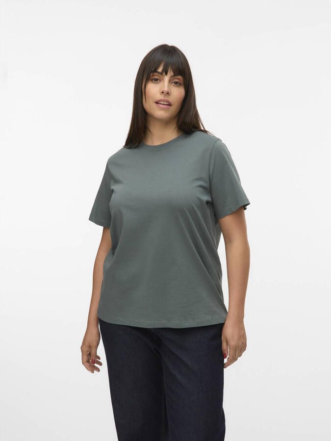 VERO MODA CURVE T-shirt grijsgroen