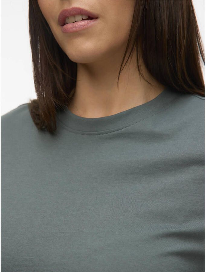 VERO MODA CURVE T-shirt grijsgroen - Foto 2