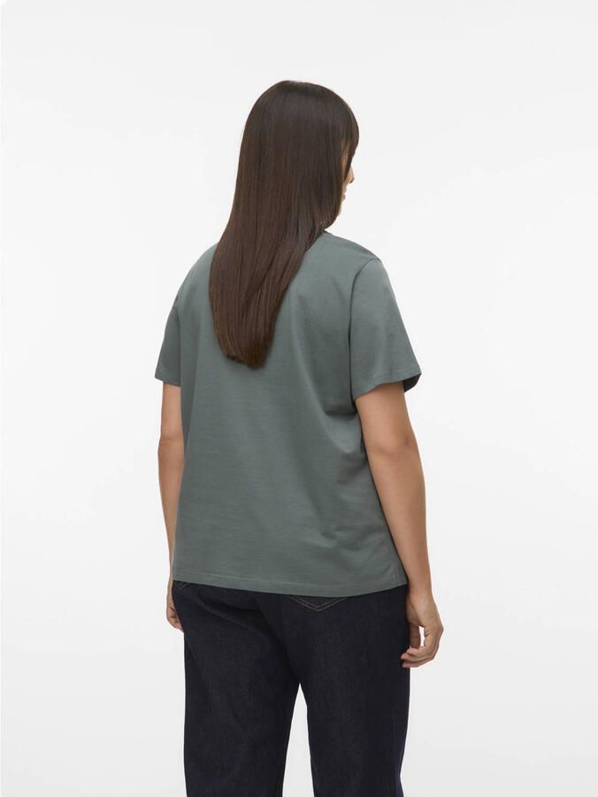 VERO MODA CURVE T-shirt grijsgroen - Foto 3