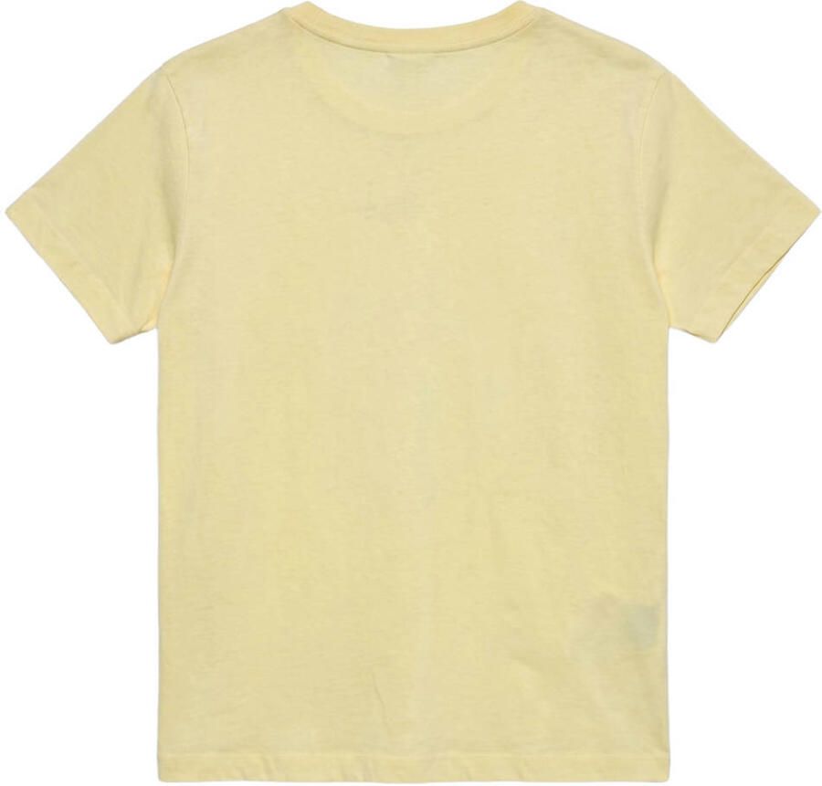 VERO MODA CURVE T-shirt met tekstprint Plus Size lichtgeel