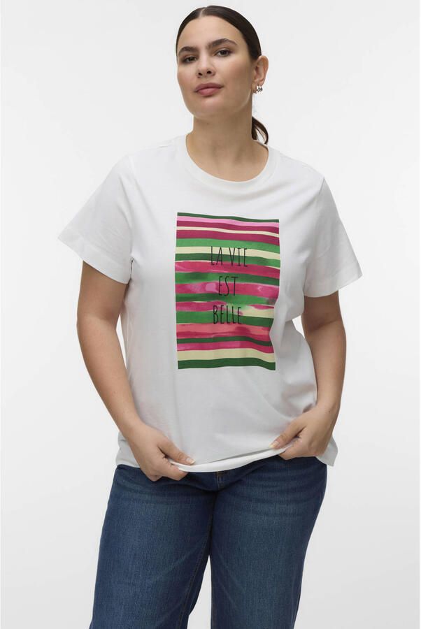 VERO MODA CURVE T-shirt wit
