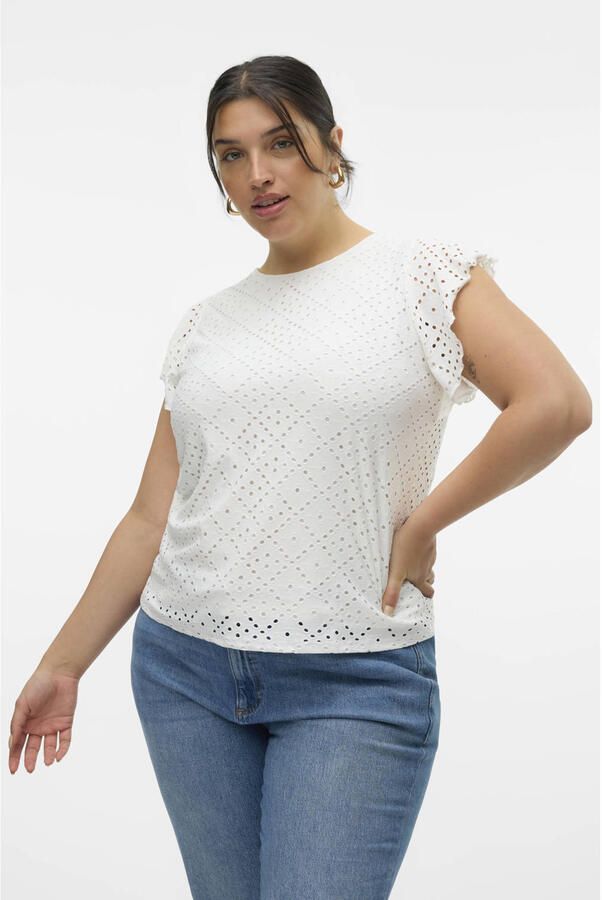 VERO MODA CURVE T-shirt wit