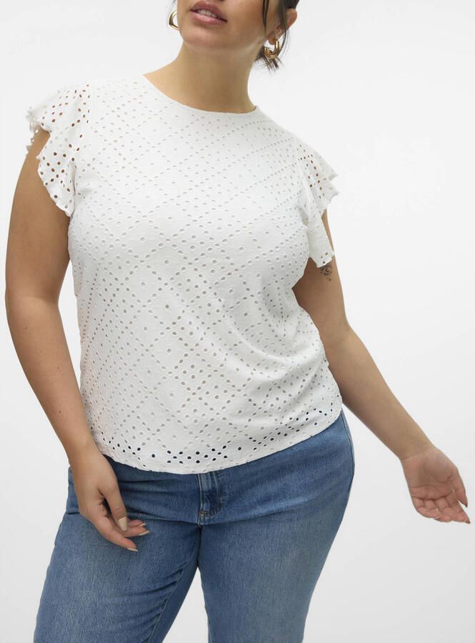 VERO MODA CURVE T-shirt wit - Foto 2